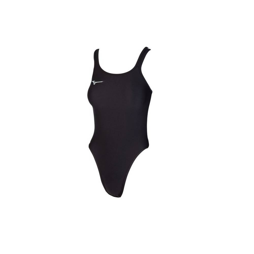 Damske Plavky Mizuno EXER Double Cross Back Čierne Vypredaj XFHY36870